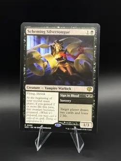 MTG Scheming Silvertongue 99 Secrets of Strixhaven NM Regular - Image 1