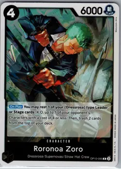 Roronoa Zoro OP10-095 R - Royal Blood - One Piece Card Game - NM - Image 1