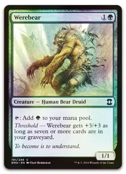 Werebear #191 (Foil) (NM) Eternal Masters EMA Magic MTG - Image 1