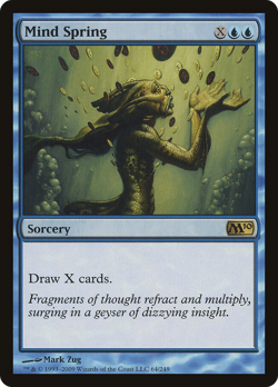 Mind Spring #64 (Foil) (MP) Magic 2010 M10 Magic MTG - Image 1