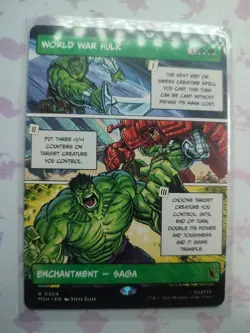 World War Hulk Borderless Marvel Super Heroes Mtg Nm 0304 - Image 1