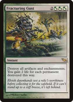 Fracturing Gust #227 (MP) Shadowmoor SHM Magic MTG - Image 1