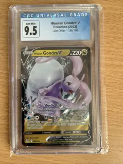Hisuian Goodra VSTAR Holo Pokemon 135/196 : Lost Origin Gem Mint 9.5 CGC - Image 1