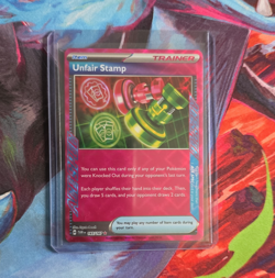 Pokemon TCG Unfair Stamp 165/167 Twilight Masquerade ACE SPEC Holo - Image 1