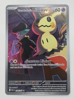 Pokemon TCG Team Rocket's Mimikyu 238/217 Secret Rare Holo Full Art English - Image 3