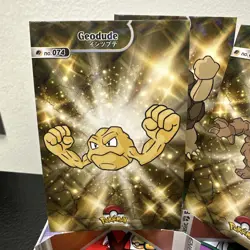 Pokemon Database Shiny Set Geodude Graveler Golem Shiny Sparkle Holo Set Of 3 - Image 2