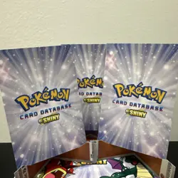 Pokemon Database Shiny Set Geodude Graveler Golem Shiny Sparkle Holo Set Of 3 - Image 5
