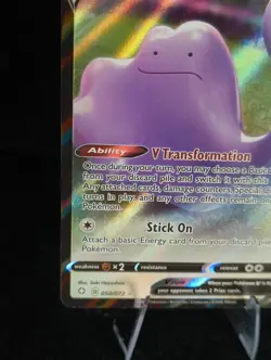 Ditto V 050/072 Holo V Rare Shining Fates Pokemon - Image 5