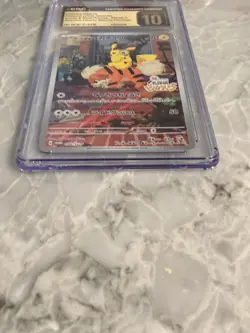 CGC PRISTINE 10 Detective Pikachu STAMPED PROMO 098/SV-P 2023 Pokemon Japan TCG - Image 2