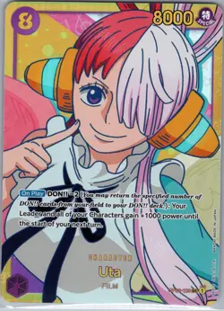 Uta OP02-120 SEC Secret Rare - One Piece Card Game - NM - Image 1