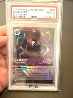 Disney Lorcana - Maleficent - Mistress of All Evil - Enchanted - PSA 10 💎🔥 - Image 1