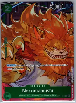 Nekomamushi OP01-048 Alt Alternate Art Box Topper - One Piece Card Game - NM - Image 1