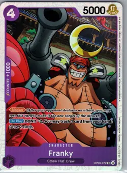 Franky OP09-072 SR - One Piece Card Game - NM - Image 1