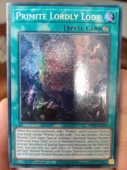 Primite Lordly Lode MP25-EN114 Prismatic Secret Rare 1st Edition NM Yugioh TCG - Image 1
