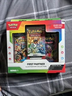 Pokemon First Partner Illustration Collection Series 1 Box New Sealed 30th Annv - Image 1