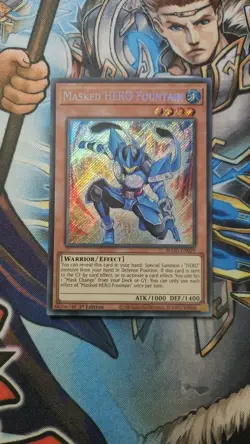 Yu-Gi-Oh! Masked HERO Fountain BLGG-EN029 Secret Rare NM-M - Image 2