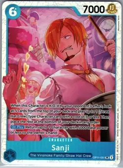 Sanji OP11-051 SR - One Piece Card Game - NM - Image 1