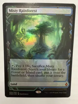 MTG Zendikar Rising Expeditions Misty Rainforest Foil Card - Image 4