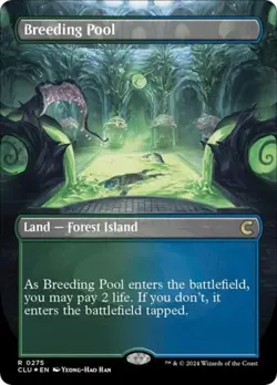 Breeding Pool (Borderless) -Foil Near Mint MTG Ravnica: Clue Edition - Image 1