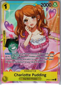 Charlotte Pudding OP03-112 R - Alt Alternate Art One Piece Card Game - NM - Image 1