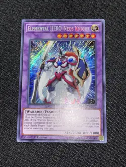 YuGiOh 1. Auflage ELEMENTAL HERO NEOS KNIGHT BLHR-EN064 1st Edition English Card - Image 3