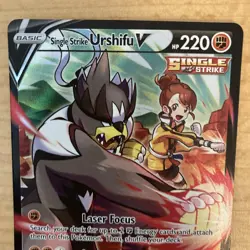 Pokemon Card TCG Single Strike Urshifu V TG18/TG30 Brilliant Stars Ultra Rare NM - Image 3
