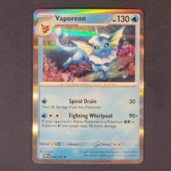 Vaporeon 022/131 - Prismatic Evolutions - Rare Holo Pokemon Card - NM - Image 1