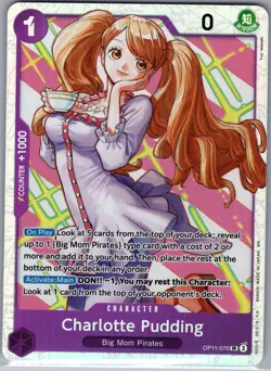 Charlotte Pudding OP11-070 SR - One Piece Card Game - NM - Image 1