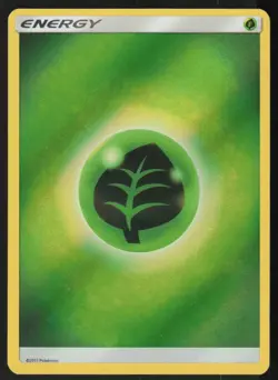 Grass Energy (2019 Unnumbered) Common SM - Team Up Pokemon Reverse Holo LP - Image 1