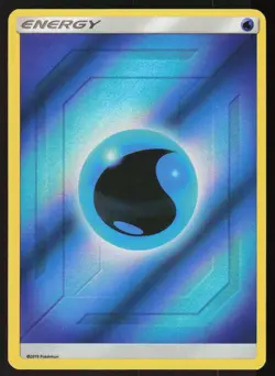 Water Energy (2019 Unnumbered) Common SM - Team Up Pokemon Reverse Holo LP - Image 1