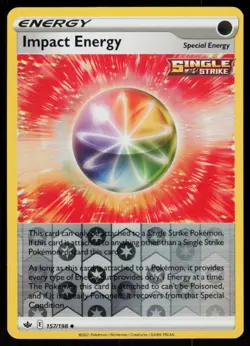 Impact Energy 157/198 Uncommon Chilling Reign Pokemon Reverse Holo LP - Image 1