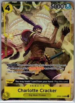 Charlotte Cracker OP03-106 SR - Alt Alternate Art - One Piece Card Game - NM - Image 1