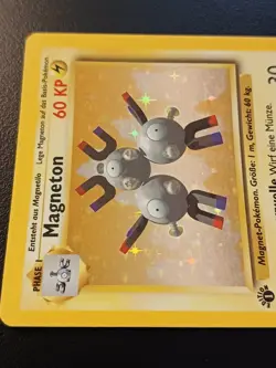 Pokemon German Magneton 1st Edition Holo Base Set 9/102 PSA 7 U - Image 4