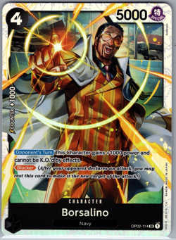 Borsalino OP02-114 SR - One Piece Card Game - NM - Image 1