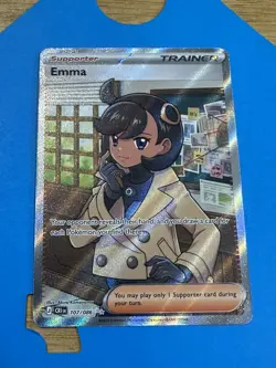Pokemon Emma 107/086 Chaos Rising Ultra Illustration Rare Full Art Holo Trainer - Image 2