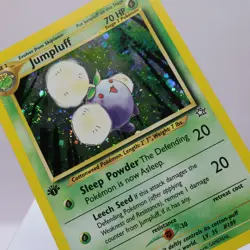 Pokemon TCG - Jumpluff 7/111 Neo Genesis Holo Rare 1st Edition WOTC 1999 - LP - Image 1