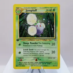 Pokemon TCG - Jumpluff 7/111 Neo Genesis Holo Rare 1st Edition WOTC 1999 - LP - Image 2