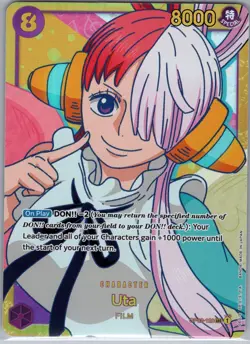 Uta OP02-120 SEC Secret Rare - One Piece Card Game - NM - Image 1