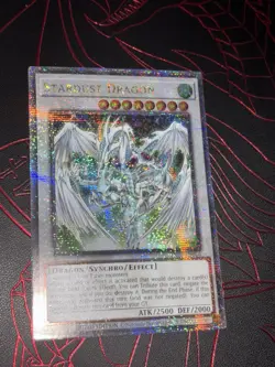 Yugioh TN23-EN016 Stardust Dragon Quarter Century Secret Rare 1st Edition MINT - Image 2