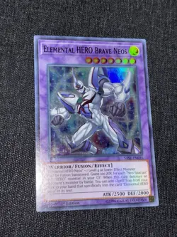 Elementar-Held Tapferer Neos SAST-EN035 Super-Rare YU-GI-OH Karte EX - Image 2