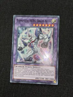 Elementar-Held Tapferer Neos SAST-EN035 Super-Rare YU-GI-OH Karte EX - Image 3