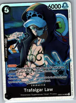 Trafalgar Law EB02-045 SR - One Piece Card Game - NM - Image 1