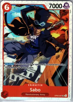 Sabo OP05-007 SR - One Piece Card Game - NM - Image 1