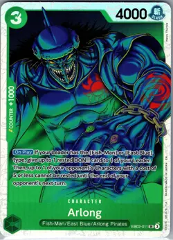Arlong EB02-011 SR - One Piece Card Game - NM - Image 1