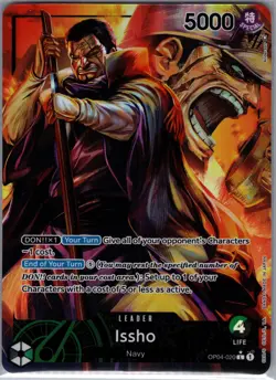 Issho OP04-020 Alt Alternate Art Leader - One Piece Card Game - NM - Image 1