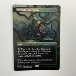 MTG Verdant Catacomb (0113) *Foil* Borderless Special Guest SPG NM/MT Tarkir TDM - Image 1