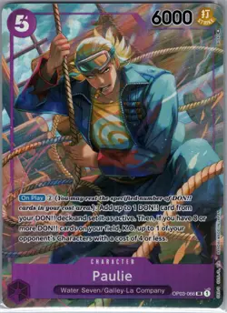Paulie OP03-066 SR Alt Alternate Art - One Piece Card Game - NM - Image 1