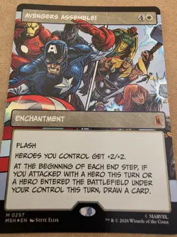 Avengers Assemble! - Foil (Borderless) (0297) Marvel Super Heroes - Mtg - Image 1
