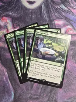 ELVEN FARSIGHT x4 mtg NM-M Lord of The Rings 4 Common - Image 1
