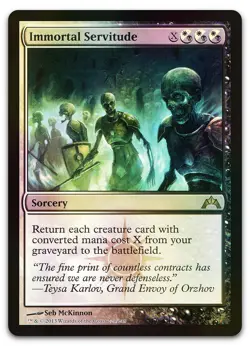 Immortal Servitude #220 (Foil) (NM) Gatecrash GTC Magic MTG - Image 1